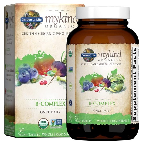 Garden of Life Mykind Organics Vitamin B-complex, 30 Vegan Tablets